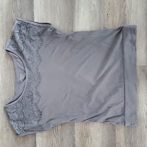 Ann Taylor Loft -Small - Gray T-shirt
